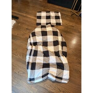 Beddy's Toddler Reese Zipper Bedding Set Black/Grey/White Checker Board EUC
